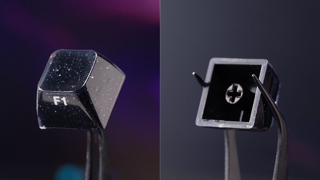 Amazon.com: XVX Keycaps, Black Jelly Keyboard Keycaps with Glitter